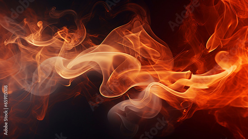 warm colorful smoke and fog, high contrast background texture, orange tones