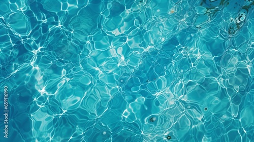 Arrière plan eau de piscine, avec effet de caustique, illustration graphique ia générative photo