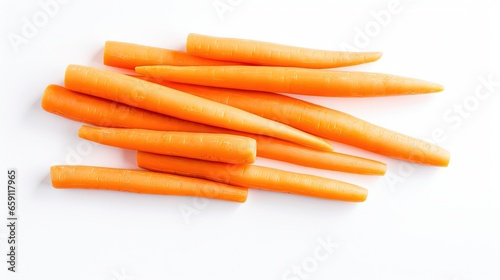  a bunch of carrots that are laying on a table.  generative ai
