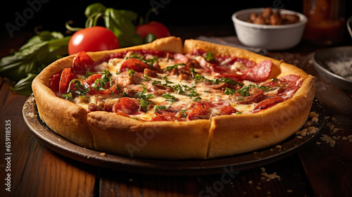 pizza american food Generative AI