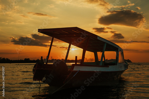 sunset boat