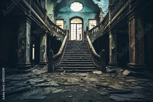 old forgotten orphanage, inside a abandoned building, lost places interior