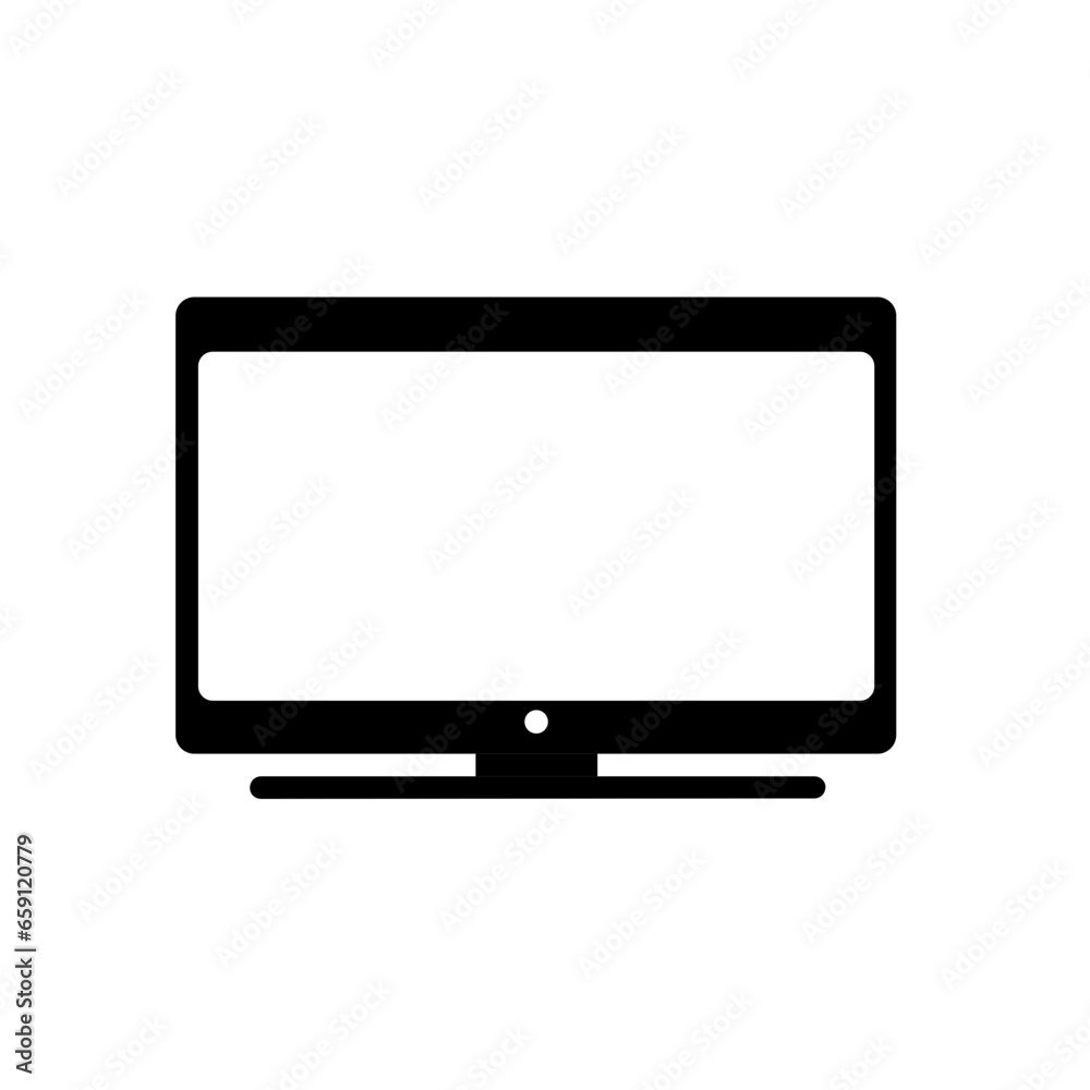 Blank white screen laptop isolated. Blank white screen laptop isolated.