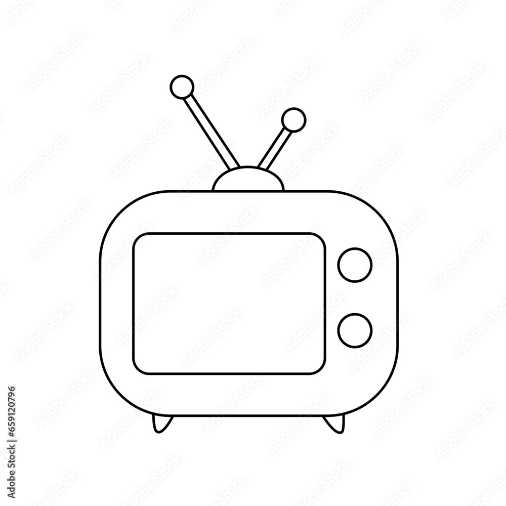 Television icon design. Television icon design.