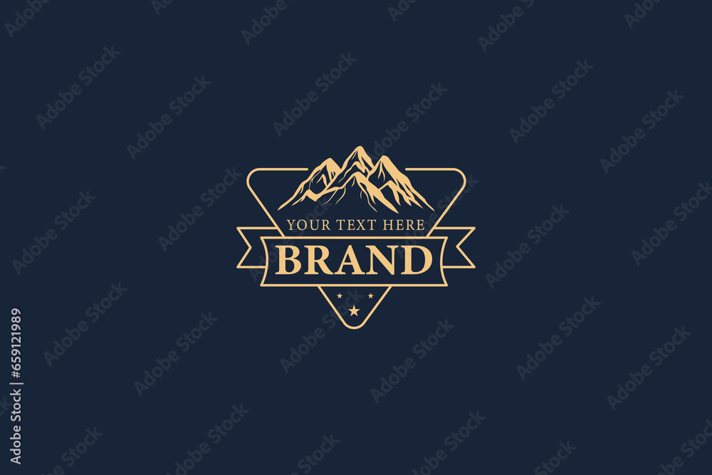 Fototapeta premium Premium Quality Vintage Brand Logo Design. Free Editable vector source file.