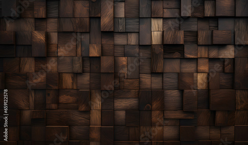 Rich Wooden Parquet Pattern Background, wooden parquet pattern with a play of light and shadow emphasizing the texture and depth of the wood grain photo