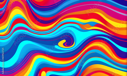 Abstract colorful neon background led artificial intelligence, bright colorful waves, modern futuristic texture, background canvas, generative AI