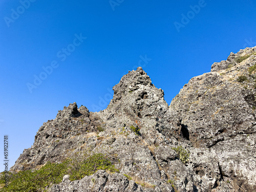 Le Morne Brabant Mountain  UNESCO World Heritage Site basaltic mountain with a summit of 556 metres  Mauritius