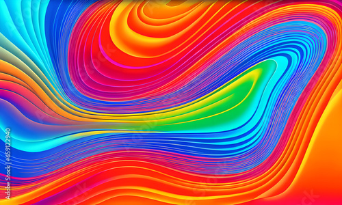 Abstract colorful neon background led artificial intelligence, bright colorful waves, modern futuristic texture, background canvas, generative AI