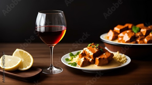 wine and butter chicken