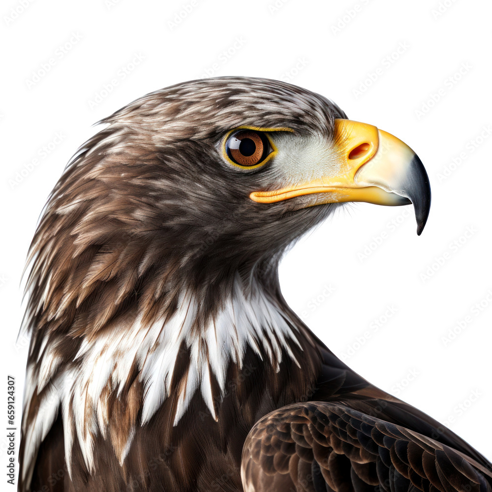 Obraz premium Bird eagle beautiful predatory isolated on white background