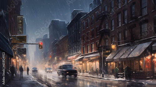 Beautiful winter illustration
