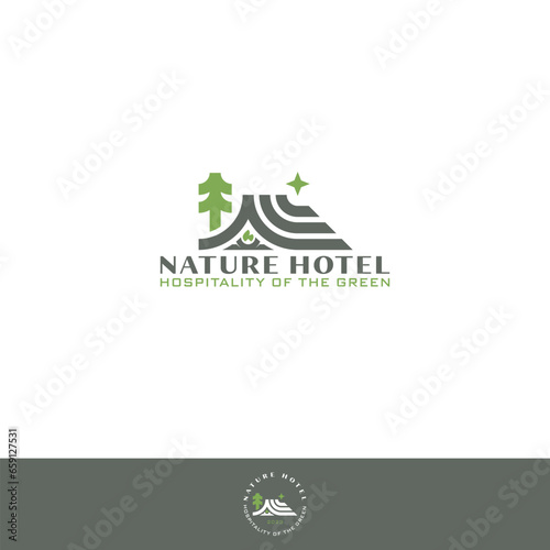 NATURE HOTEL LOGO FOR CAMPING & GLAMPING BUSINESSES