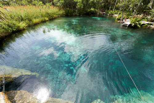 Fototapeta Naklejka Na Ścianę i Meble -  Cenote Corazón del Paraíso