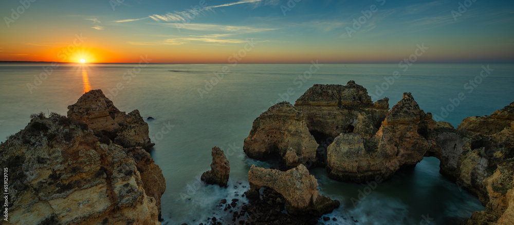 Ponta da piedade at sunrise, Algarve Portugal