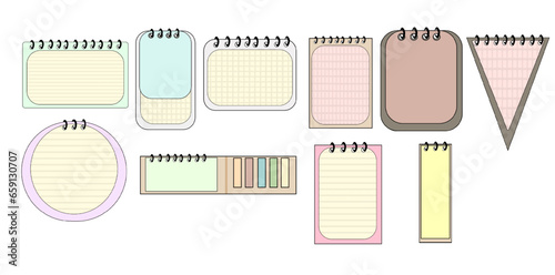 Collection of decorative notebook drawings