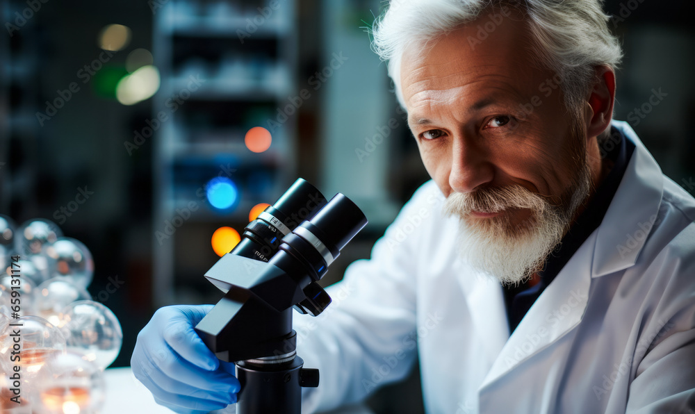 Dedicated Cytogenetic Technologist in the Lab Studying Genetic Diseases Dedicated Cytogenetic Technologist in the Lab Studying Genetic Diseases