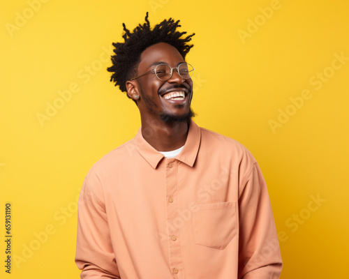 Portrait of Man with Joyful Laughter © macattack