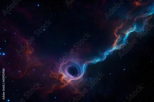 An otherworldly wallpaper resembling a mystical nebula in space - AI Generative