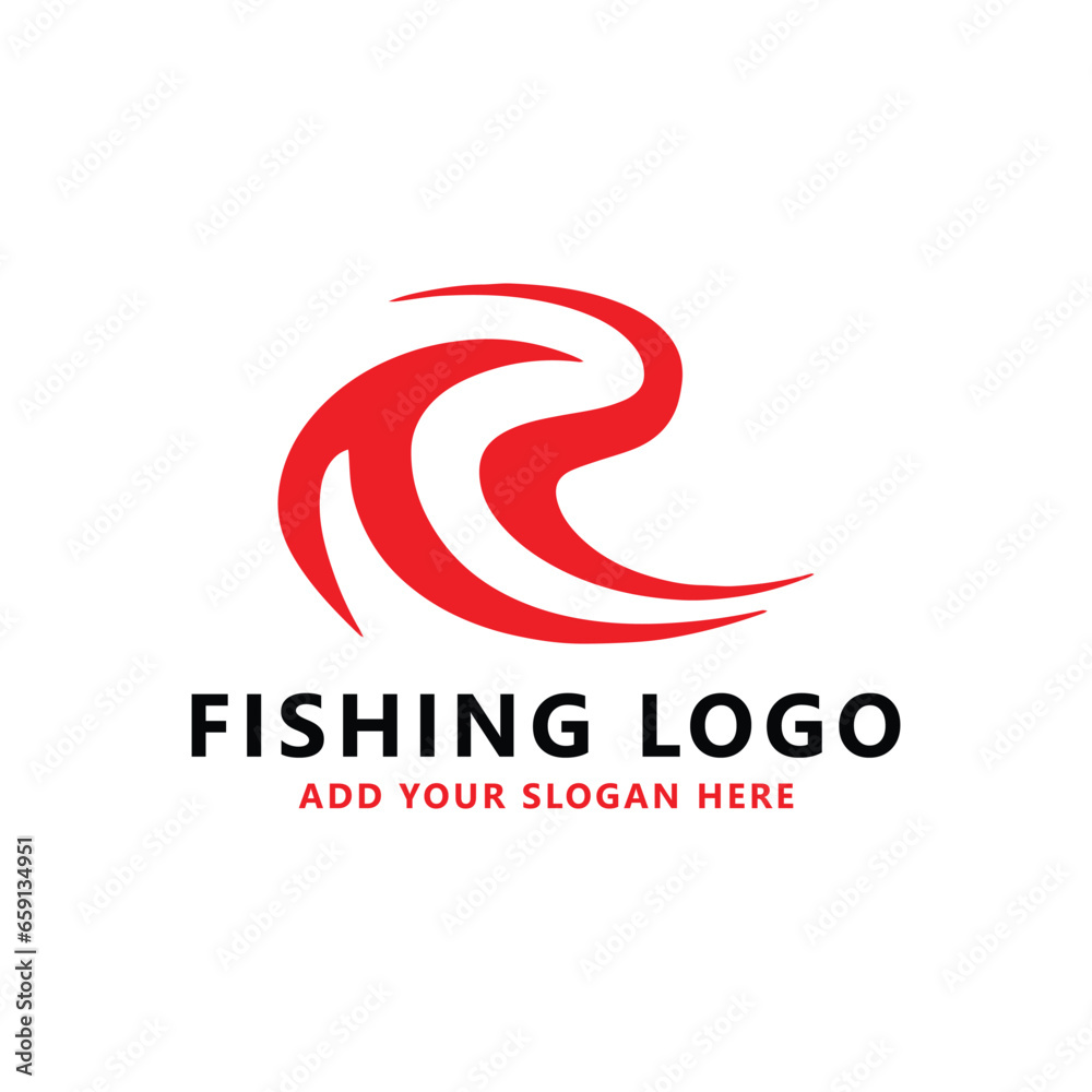 fishing store logo design vector fishing store logo design vector