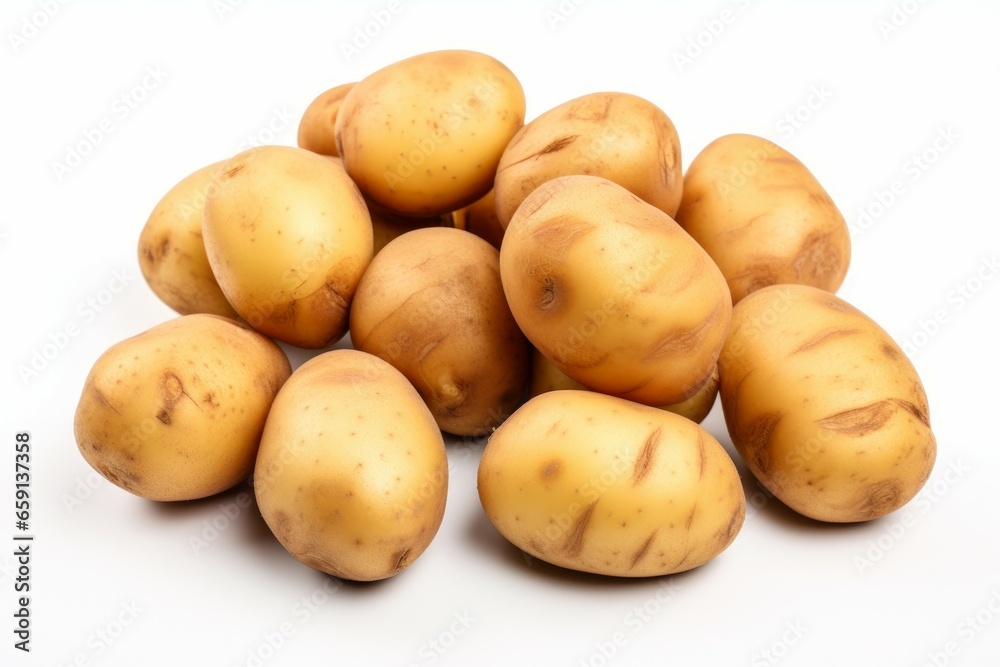 Raw Fresh potatoes. Raw organic group. Generate Ai Raw Fresh potatoes. Raw organic group. Generate Ai