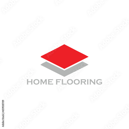 home flooring tile logo design vector