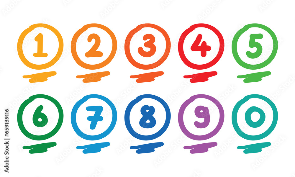 hand drawn 0-9 mathematical numbers. sketch mathematical numbers hand drawn 0-9 mathematical numbers. sketch mathematical numbers