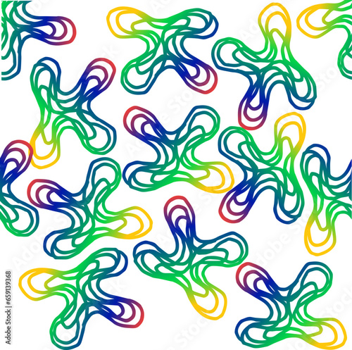 seamless color textile design for young people