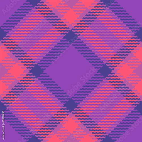 Plaid tartan check of vector fabric textile with a texture seamless background pattern.
