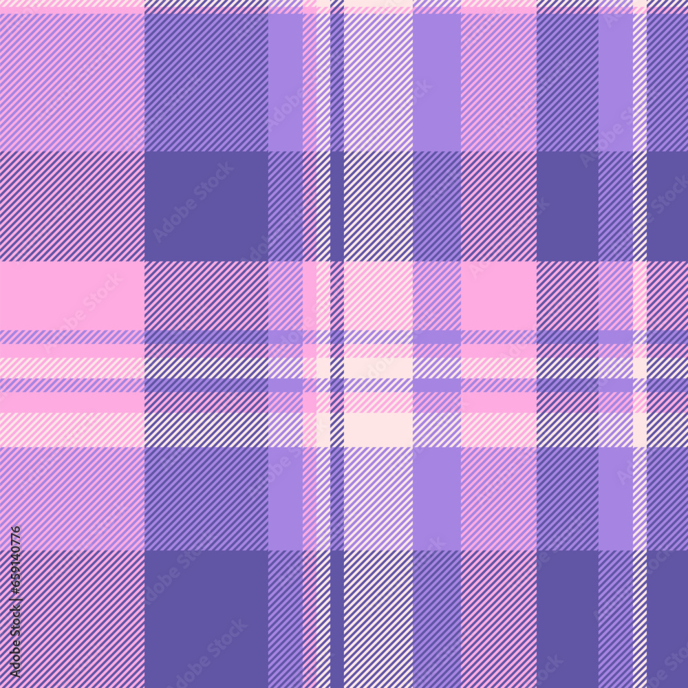 Fabric background textile of check texture seamless with a tartan vector pattern plaid.