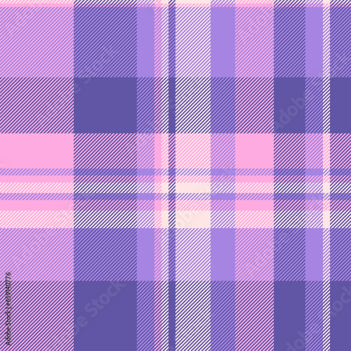 Fabric background textile of check texture seamless with a tartan vector pattern plaid.