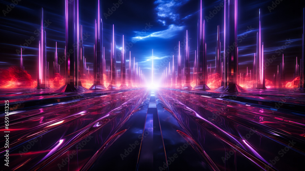 Abstract Laser Show: Neon Lights and Dynamic Lines Abstract Laser Show: Neon Lights and Dynamic Lines