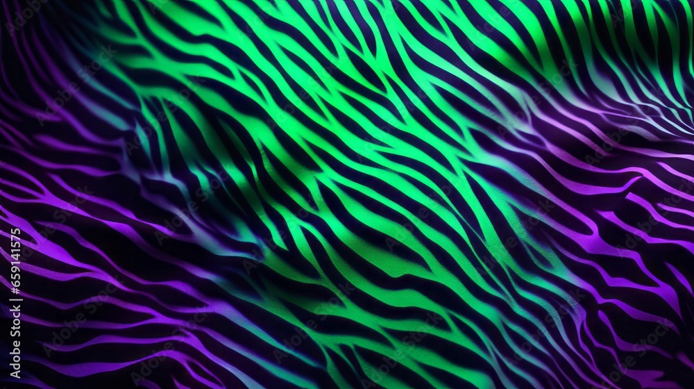 Obraz premium A purple and green background with zebra stripes