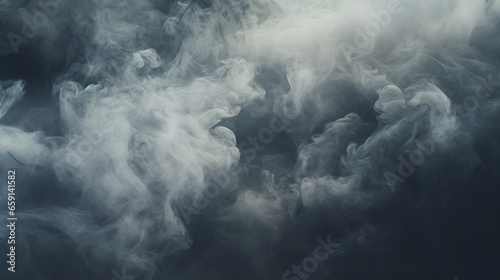 A black and white photo of clouds of smoke