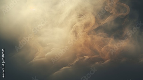A cloud of smoke on a dark background