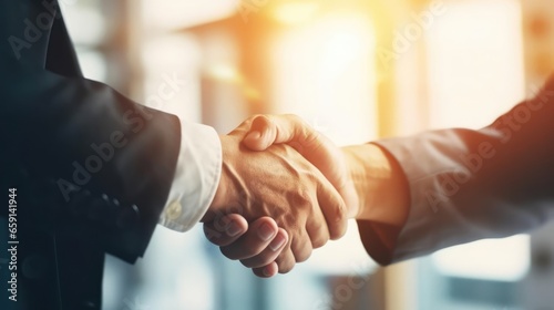 Stampa su tela Business partnership meeting businessmans handshake Successful businessmen hands