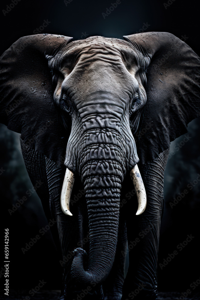 Fototapeta premium Majestic Elephant Portrait