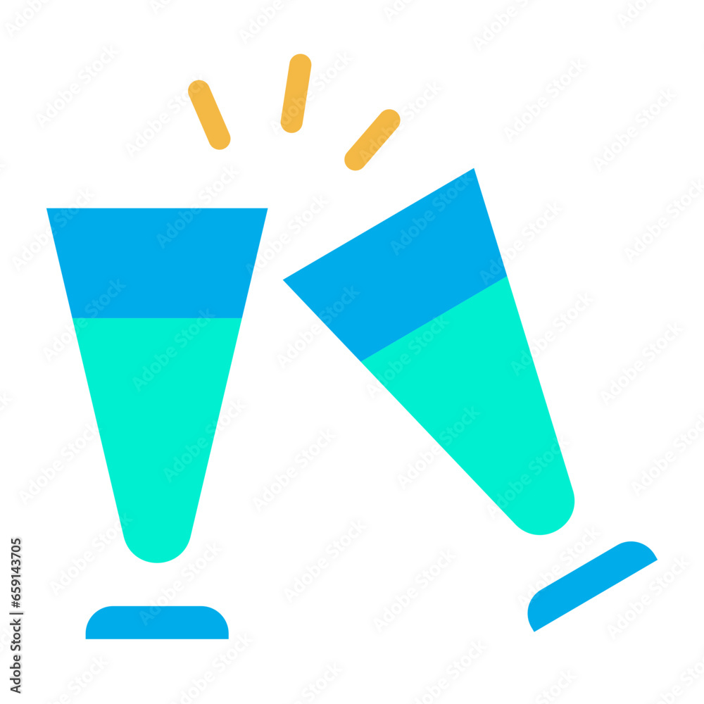Flat Champagne icon