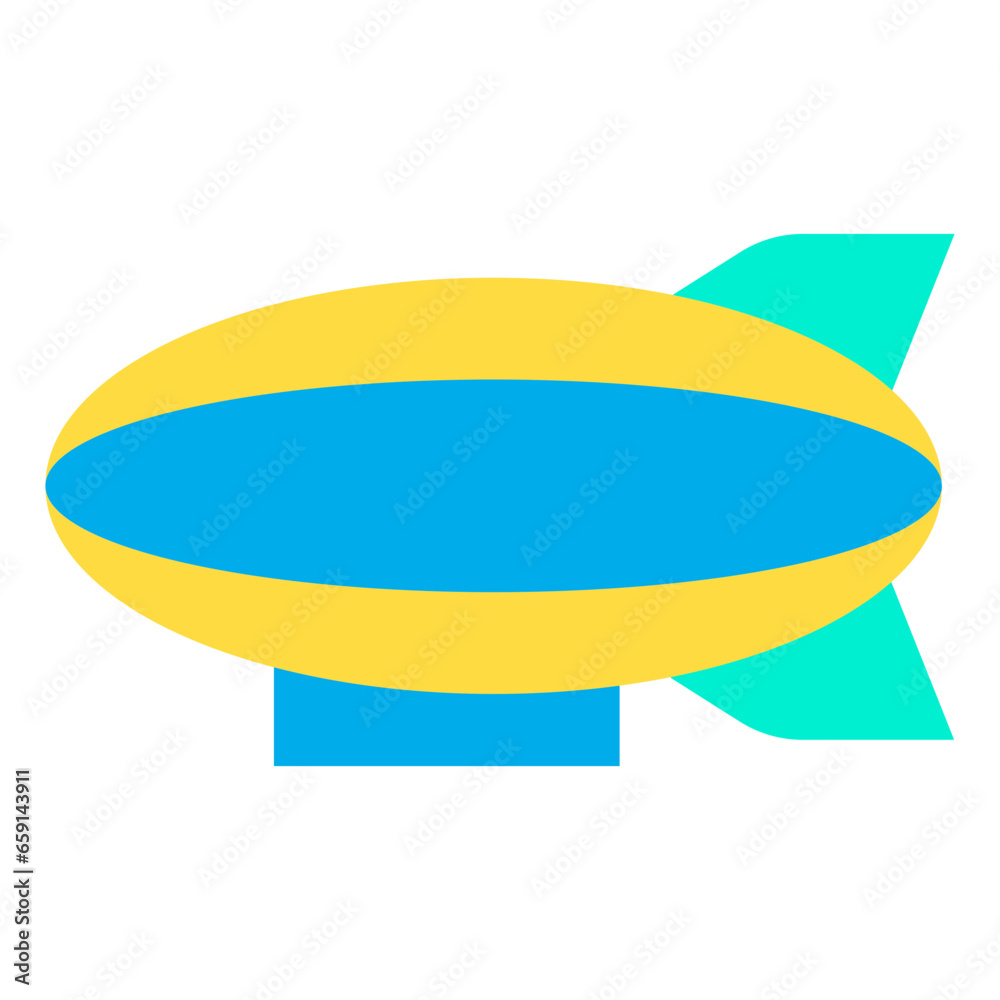 Flat Blimp icon Flat Blimp icon