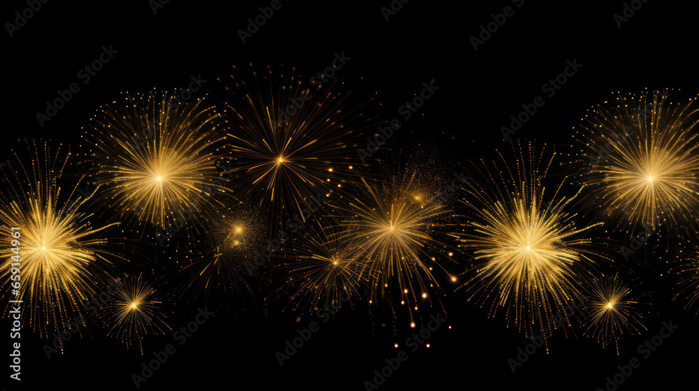 Abstrakt illustratives Feuerwerk auf schwarzem Hintergrund. Abstrakt illustratives Feuerwerk auf schwarzem Hintergrund.