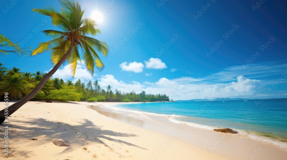 Naklejka premium Tropical beach 