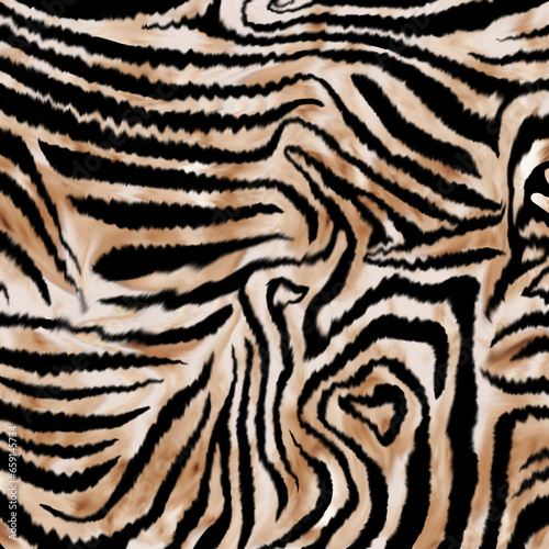 Illustration zebra texture  tiger texture  animal skin pattern.