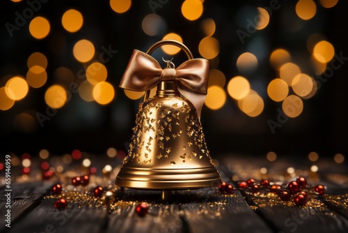 Christmas decoration golden bell