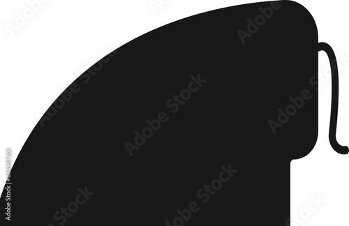 Iron flat line icons set. Home appliance, Steam generator iron. Simple flat vector for web site or mobile app.