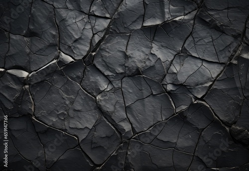 Cracked Stone Background Texture with Detailed Cracks