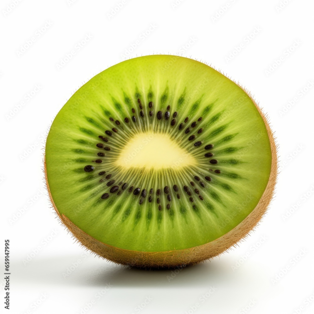 Kiwi Slices on White Background Kiwi Slices on White Background