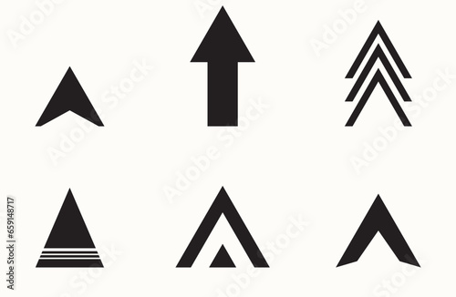 set of black arrows