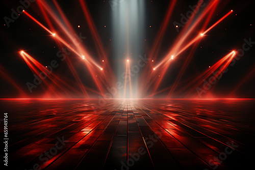 Backdrop With Illumination Of Red Spotlights For Flyers realistic image ultra hd high design 