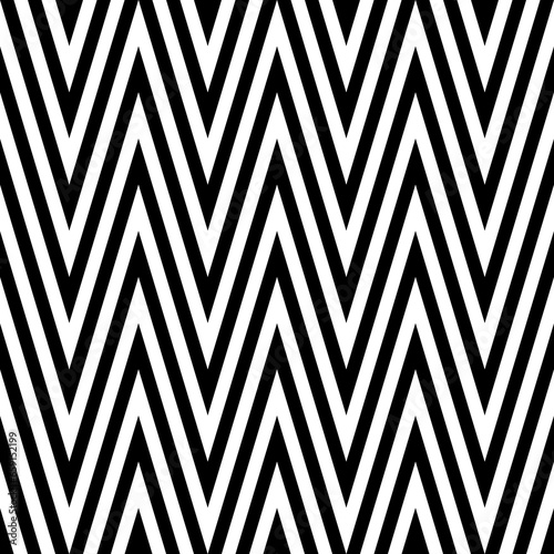 Zigzag lines. Jagged stripes. Seamless surface pattern design with sharp waves ornament. Repeated chevrons wallpaper. Digital paper for page fills, web designing, textile print. Vector illustration.