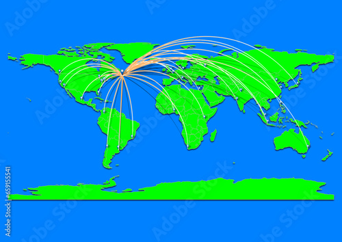 Argentia, Canada map - Concept map for Argentia, Canada on World map. Suitable for export concepts. File is suitable for digital editing and prints of all sizes. photo